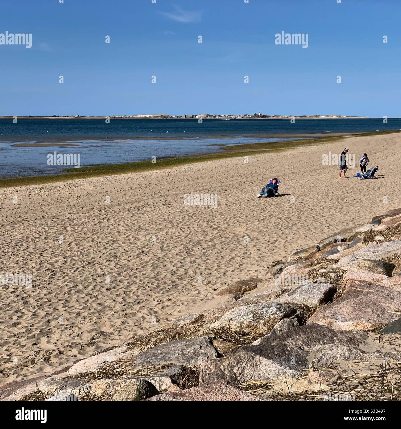 Mill Way Beach, Barnstable, Cape Cod, Massachusetts, United States - Smartphone Captured Stock Image