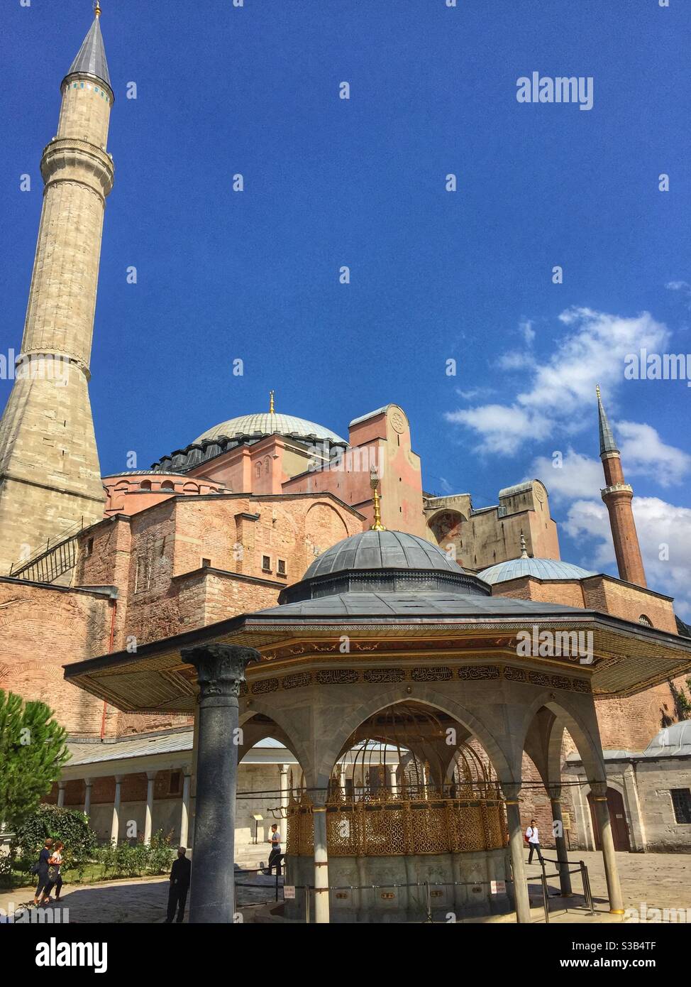 Hagia Sophia Landmark - Istanbul Turkey - Smartphone Captured Stock Image