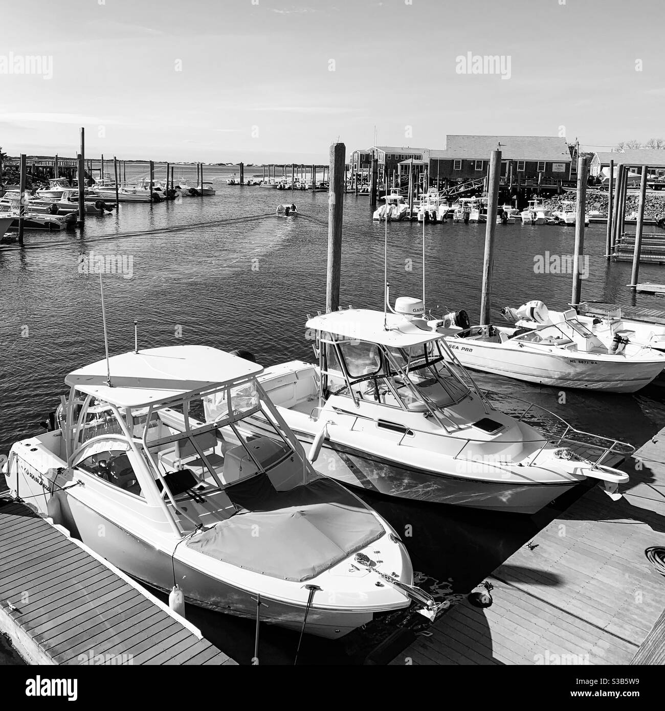 Millway Marina, Barnstable, Cape Cod, Massachusetts, United States - Smartphone Captured Stock Image