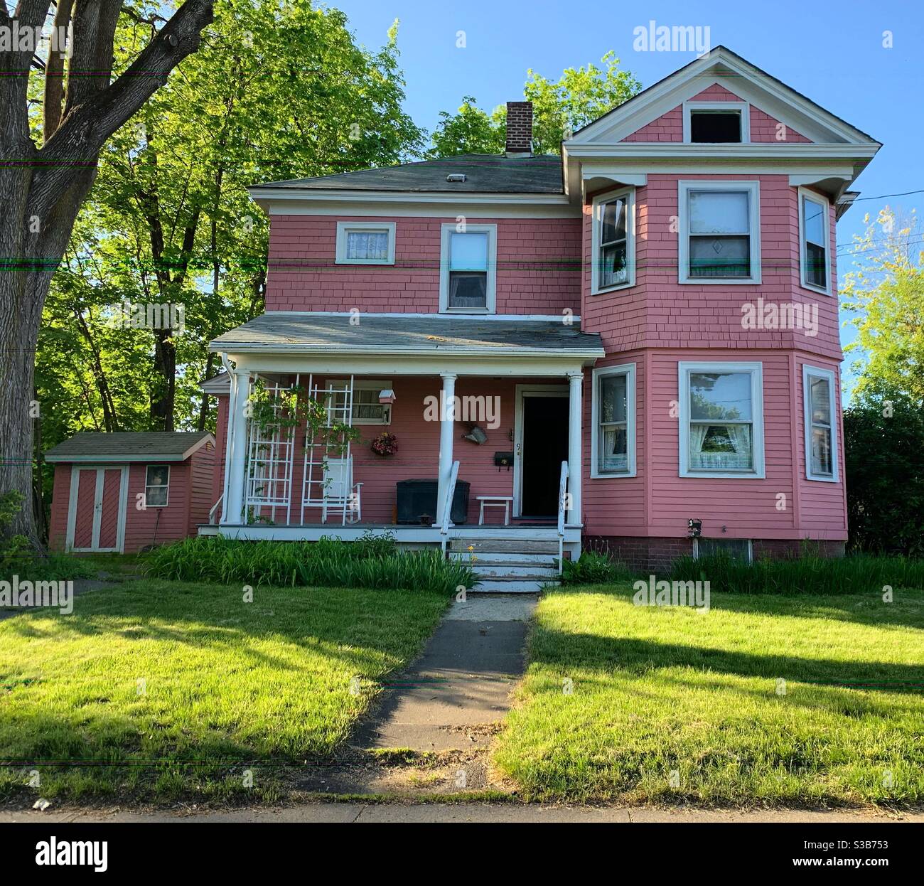 A home in Greenfield, Massachusetts, United States - Smartphone Captured Stock Image