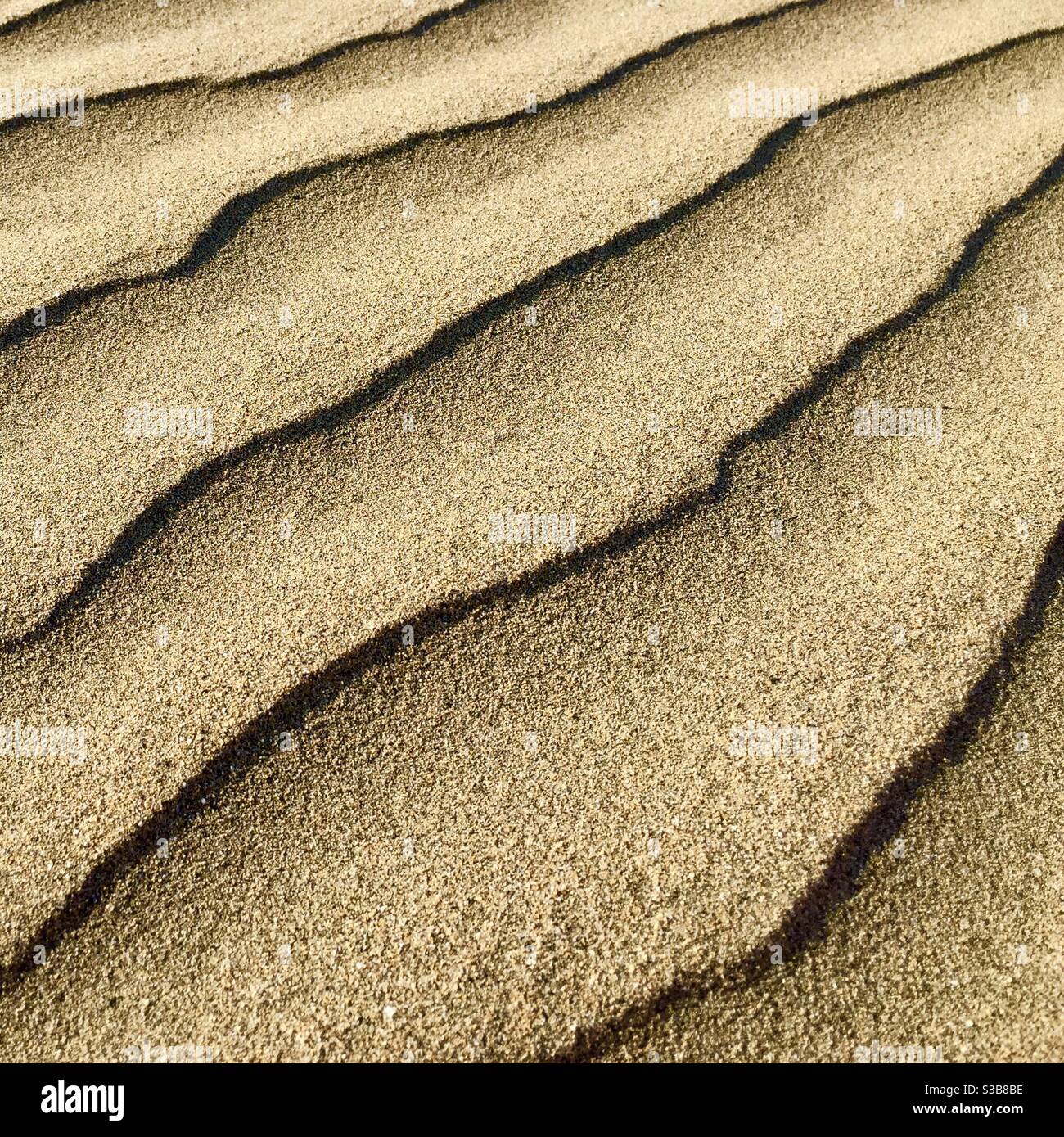 Wind patterns on a sand dune - Smartphone Captured Stock Image