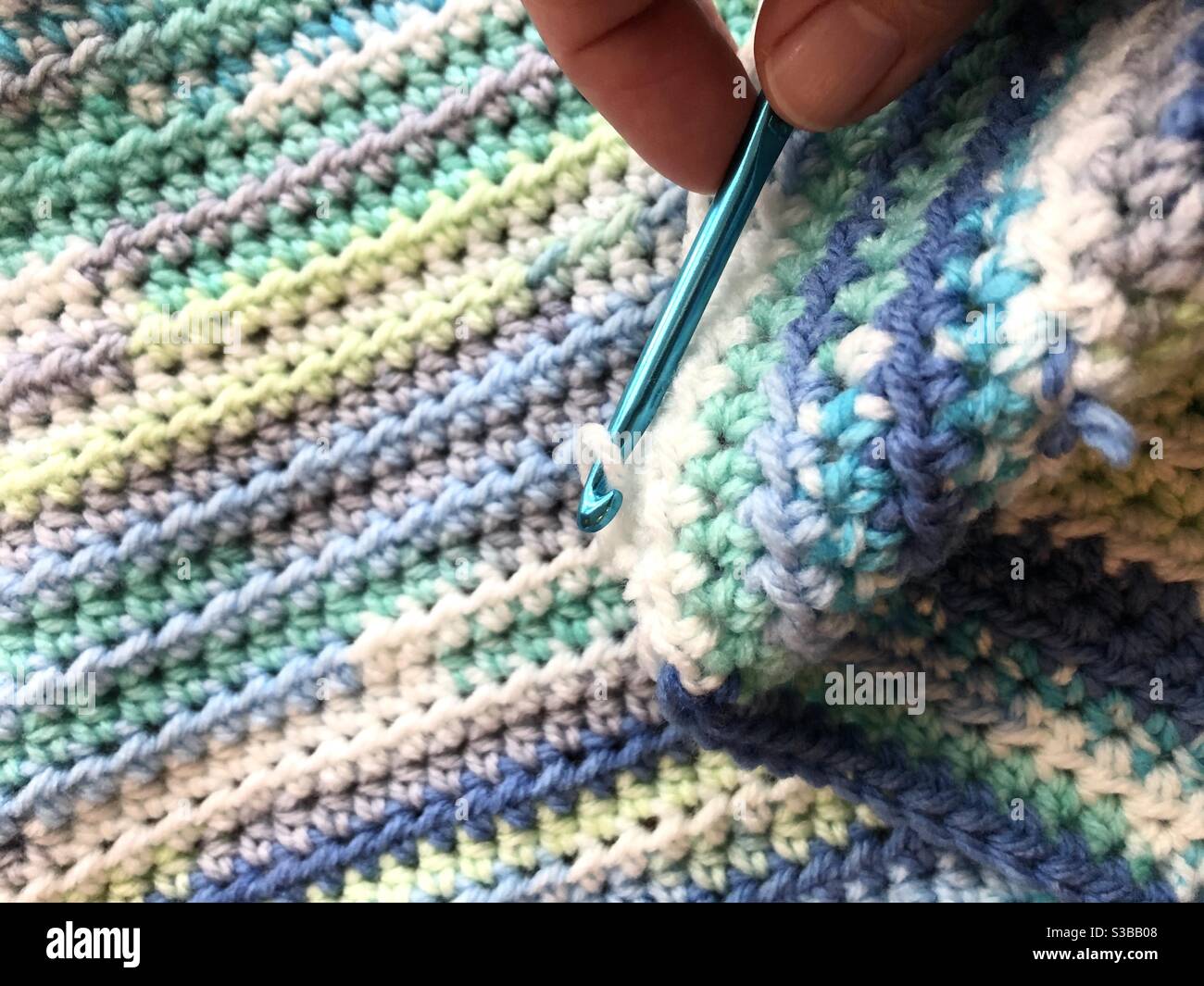 Crocheting Stock Photo