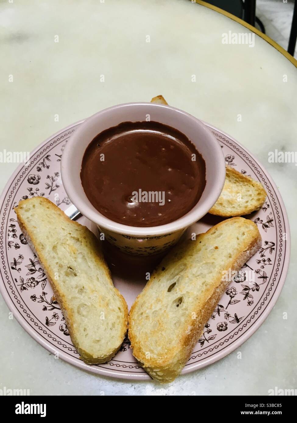 Spanish drinking chocolate Stock Photo Alamy