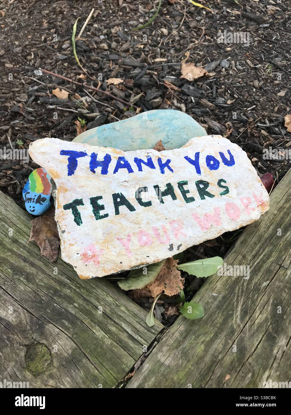 Thank You Teachers, Smile Stock Photo