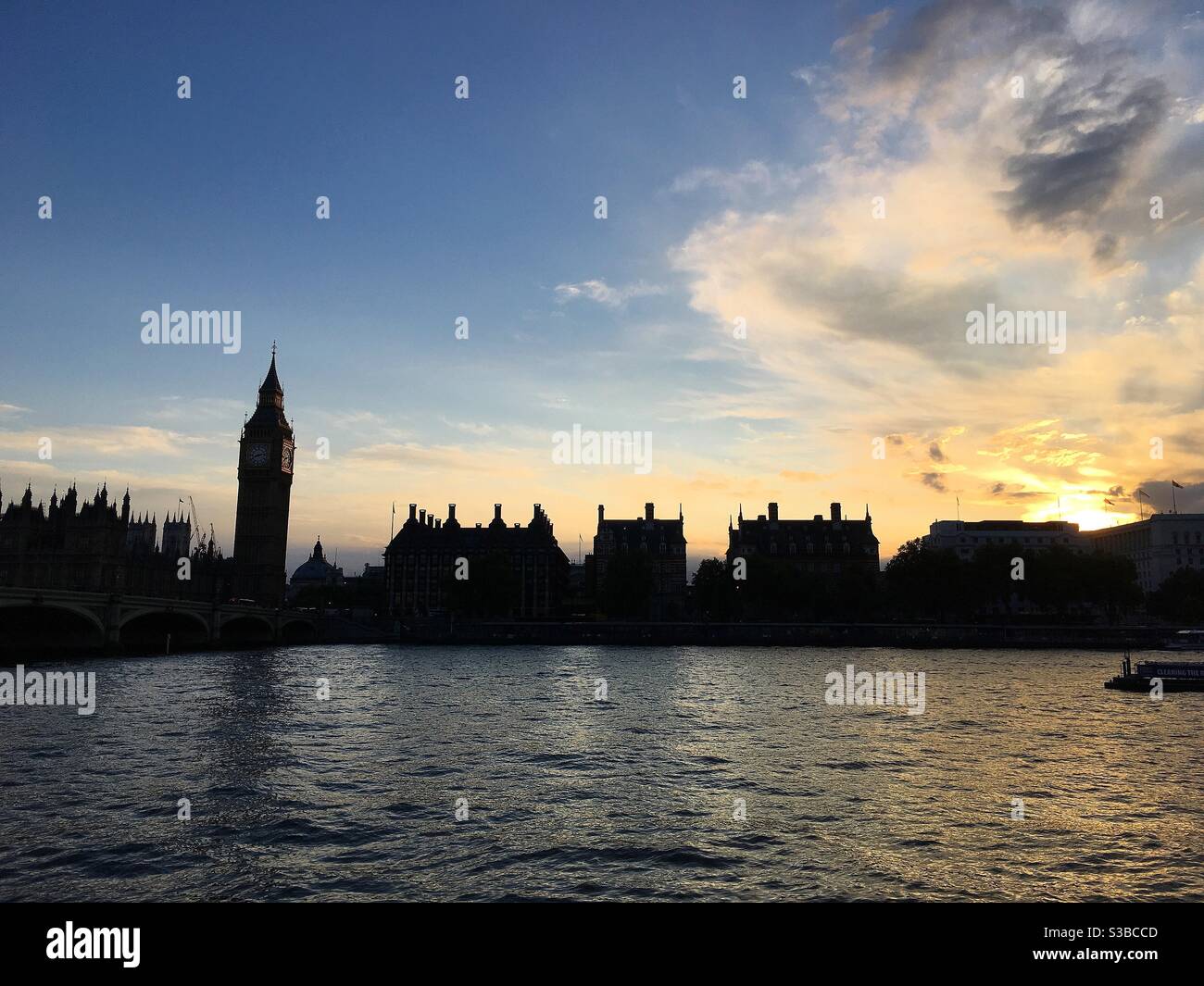 London silhouette Stock Photo