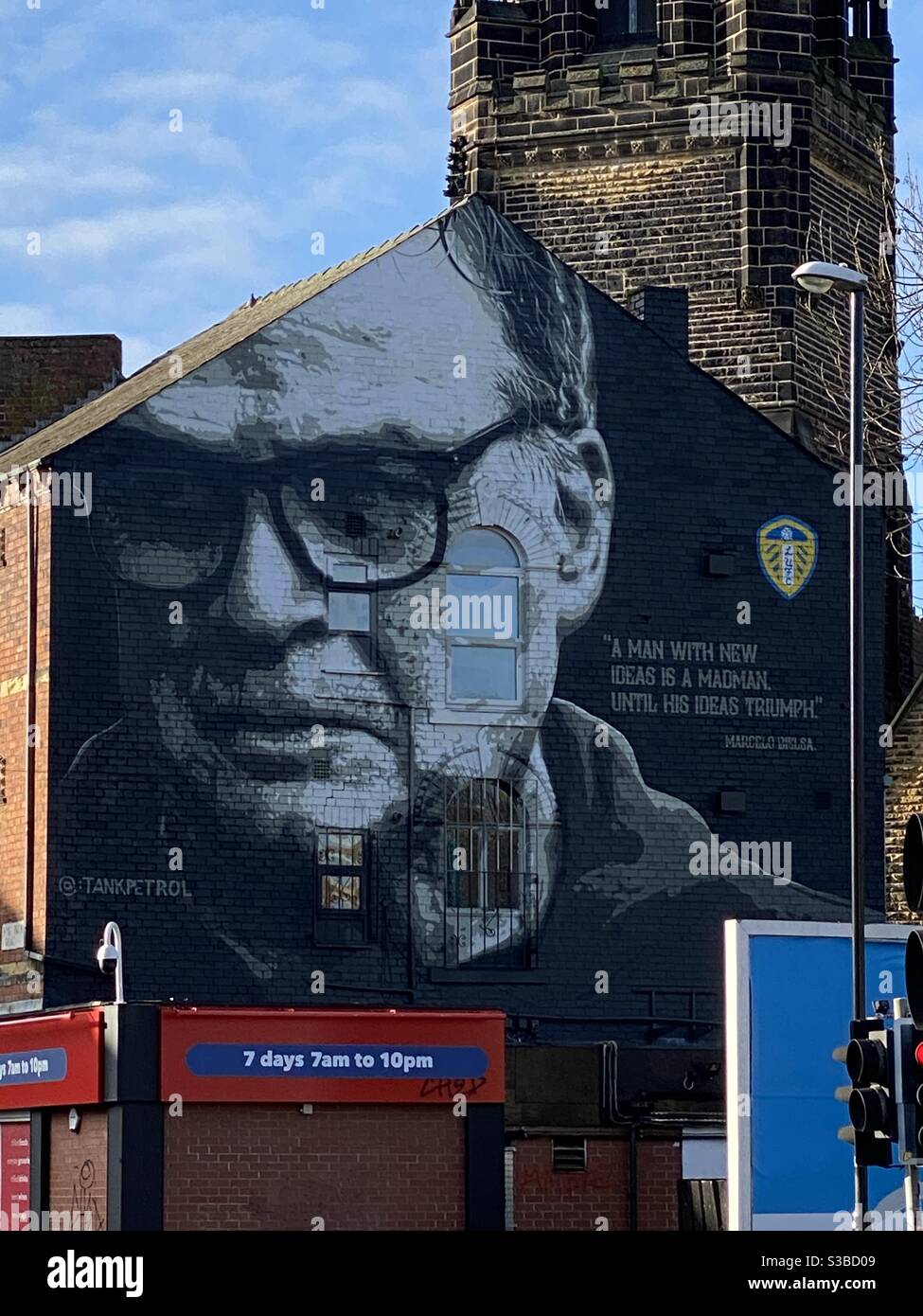 Marcelo Bielsa Mural - Hyde Park, Leeds Stock Photo - Alamy