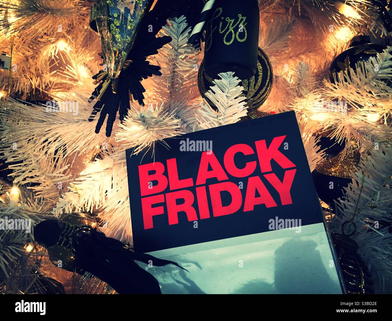 Black Friday sale at Macy’s flagship store in New York City, USA - Smartphone Captured Stock Image