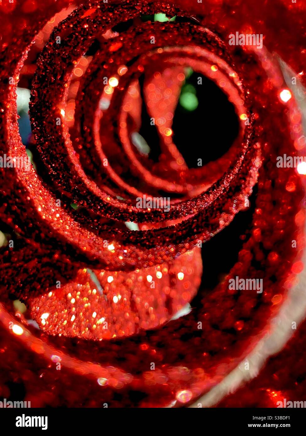 Red spiral Stock Photo