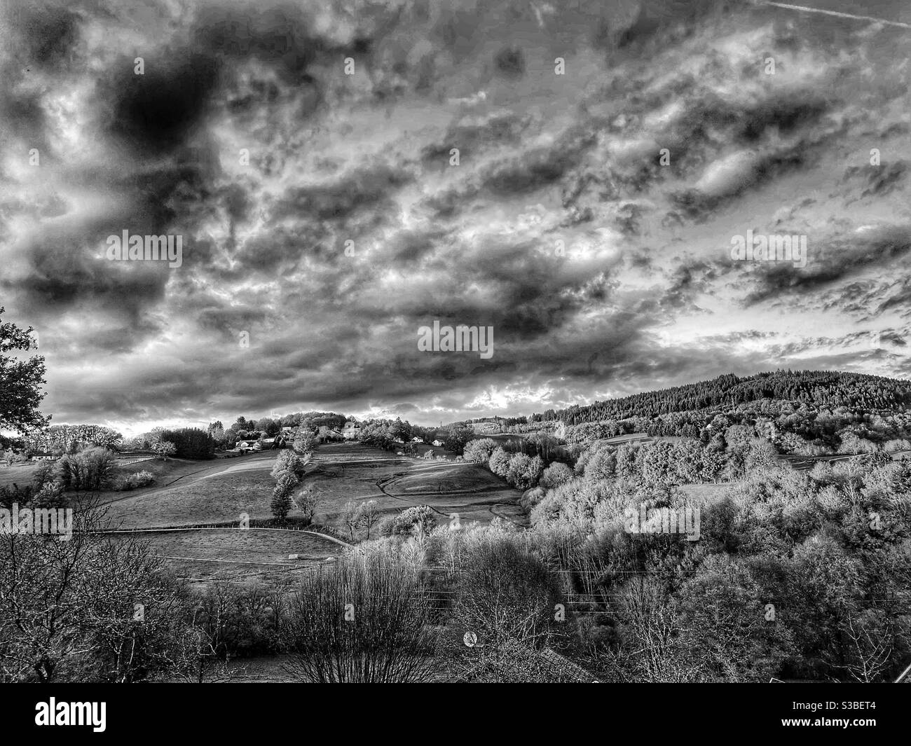 French countryside Black and White Stock Photos & Images - Alamy