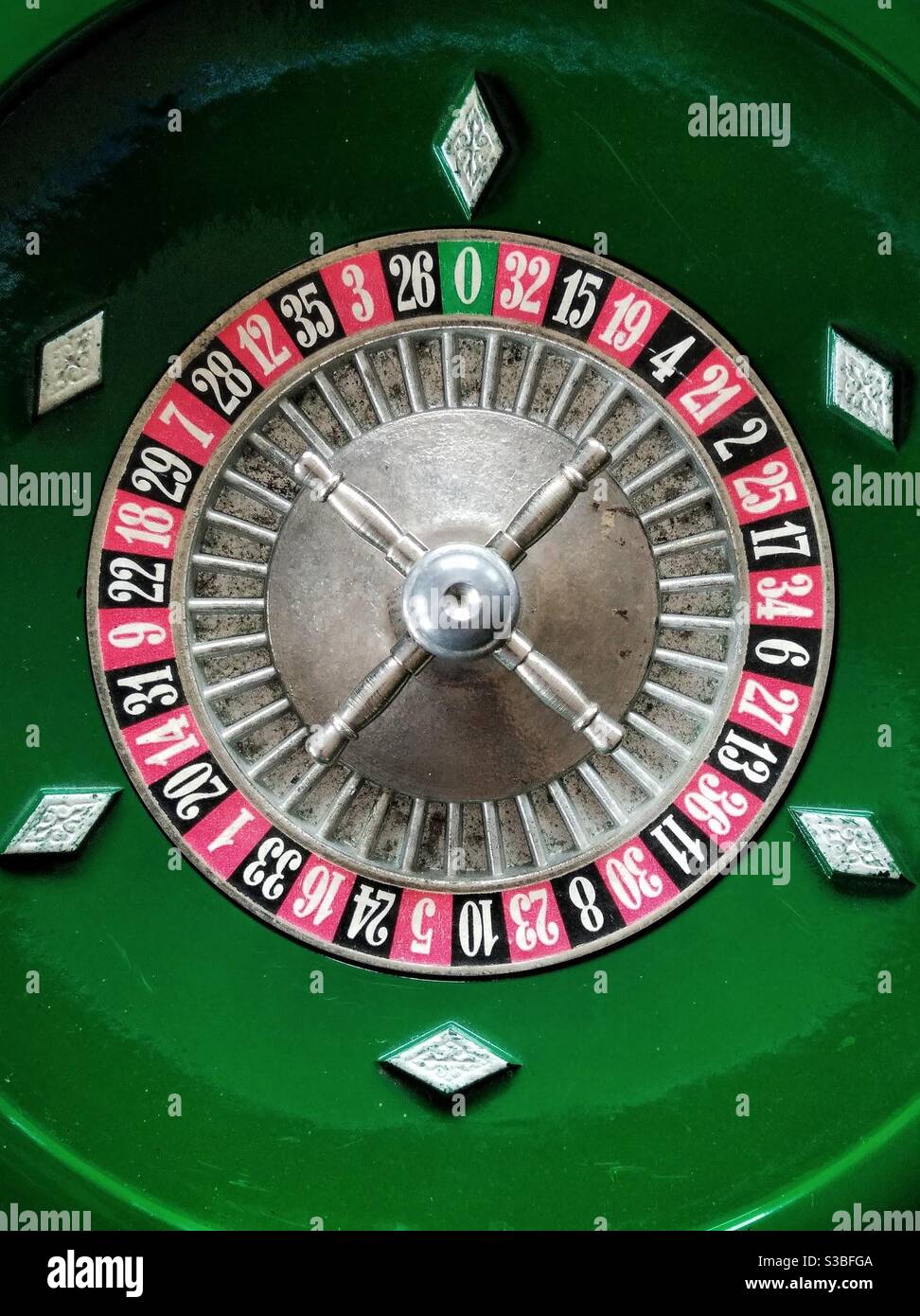 Roulette game. Close up. Stock Photo