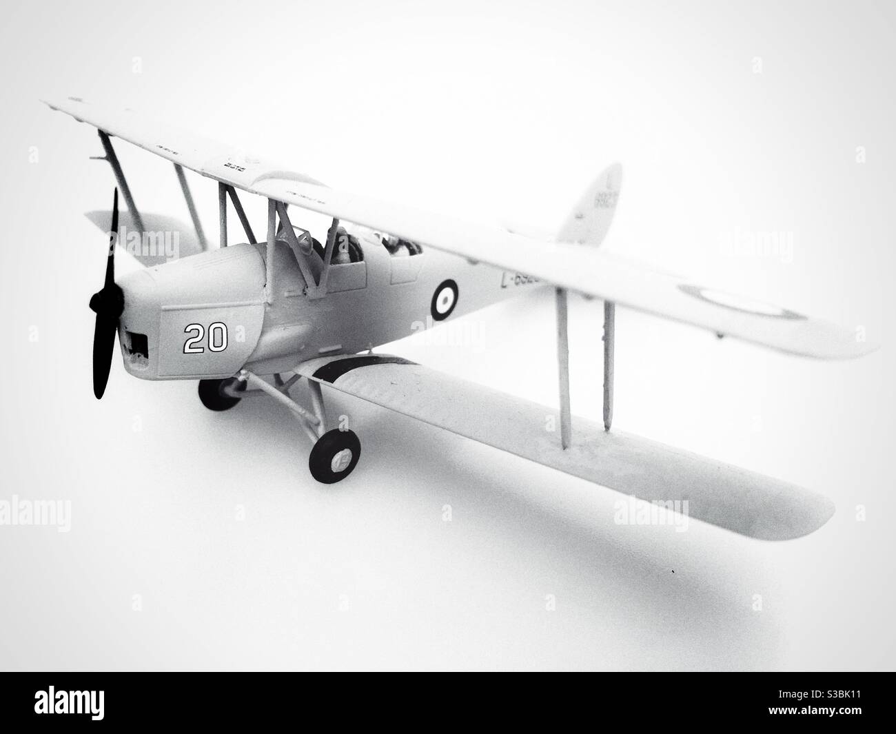 Tiger Moth model aircraft - Smartphone Captured Stock Image