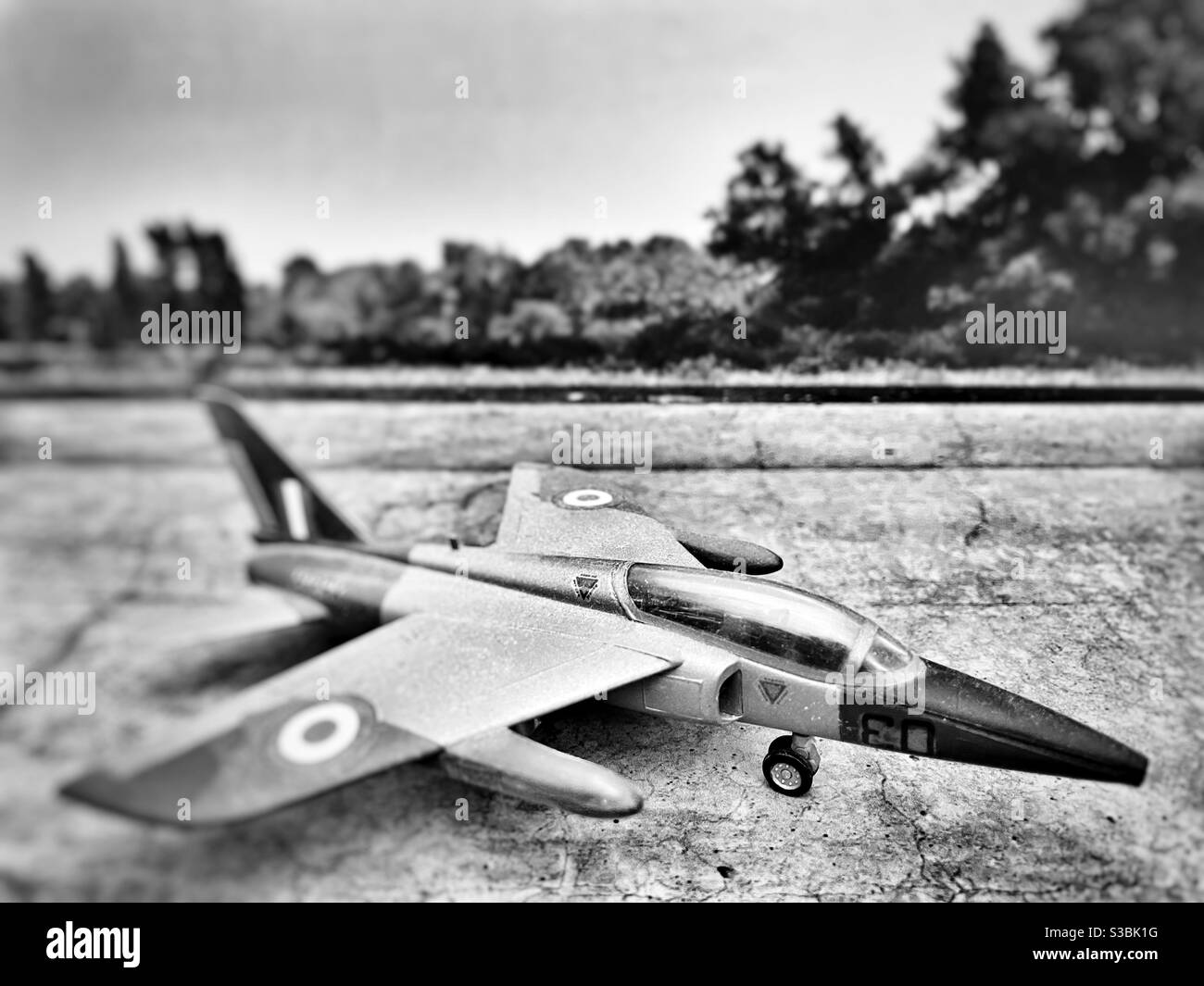 Plastic model aircraft - Smartphone Captured Stock Image
