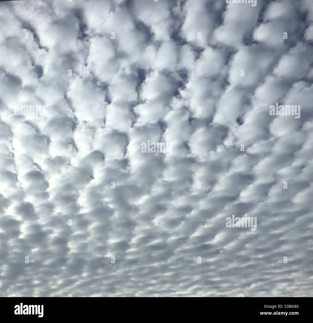 Cotton ball clouds stock photo alamy