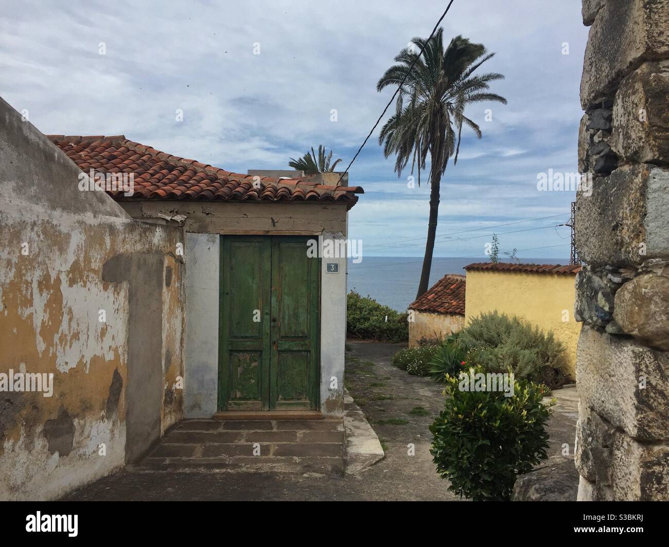 Casa rural, vista especial. Los Realejos, Tenerife Stock Photo