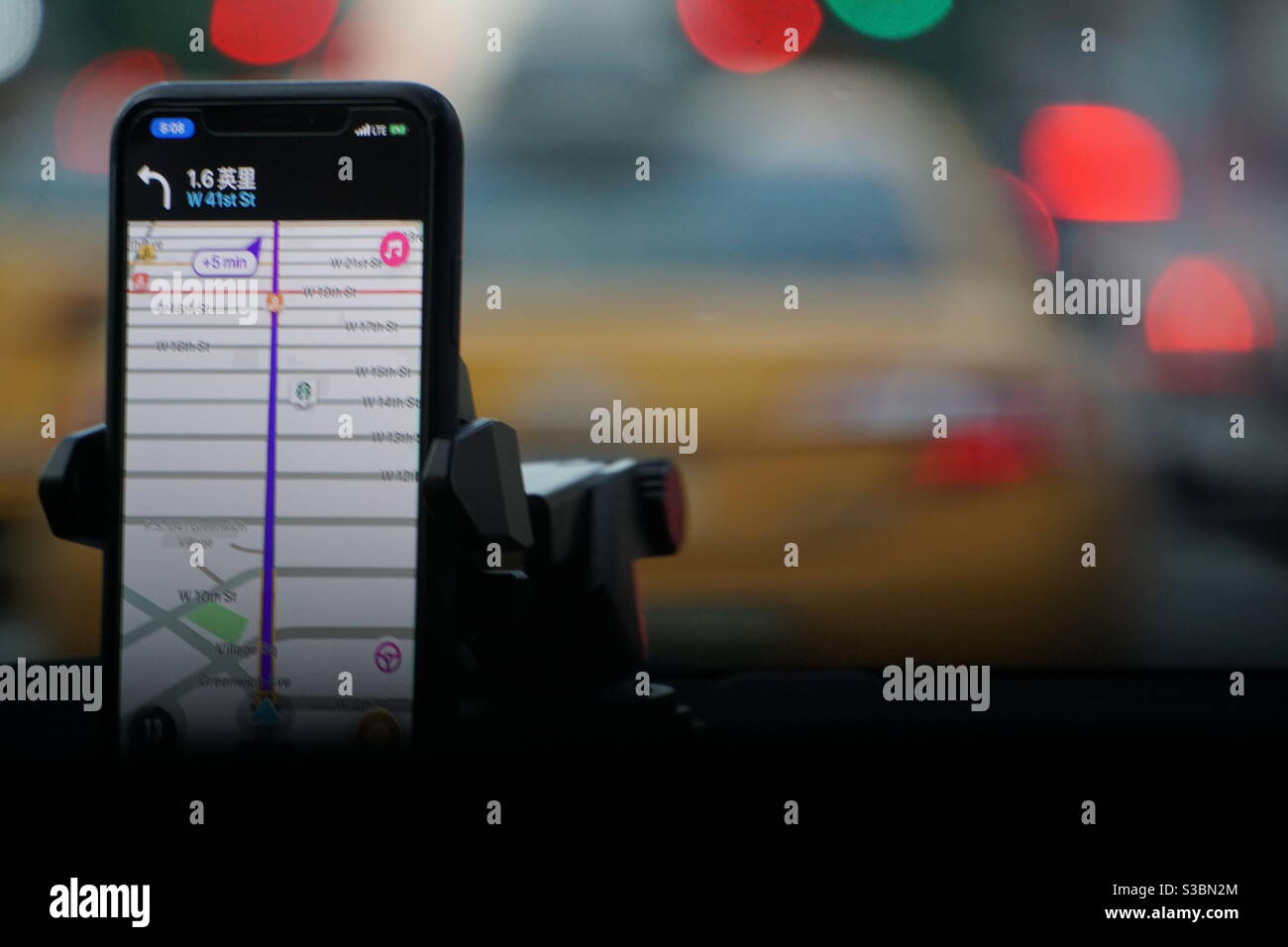 New York City Uber ride Stock Photo Alamy