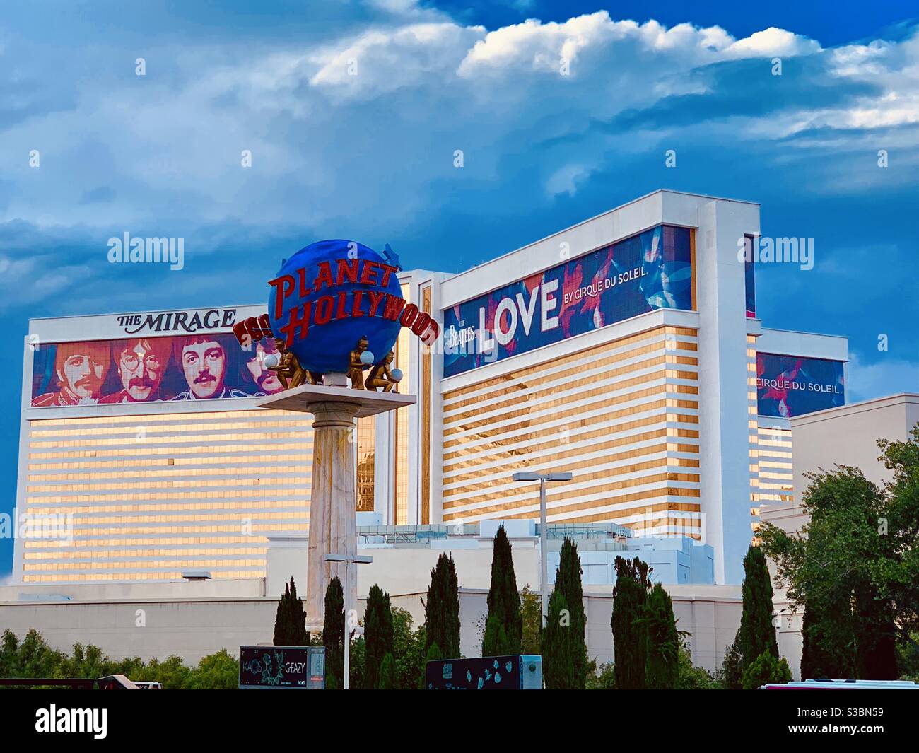 Las Vegas strip and hotels . Stock Photo