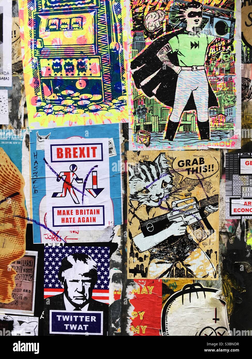 Poster street art in London Stock Photo Alamy