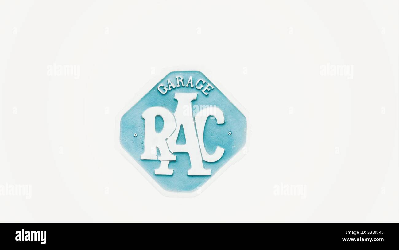 RAC garage sign Stock Photo - Alamy