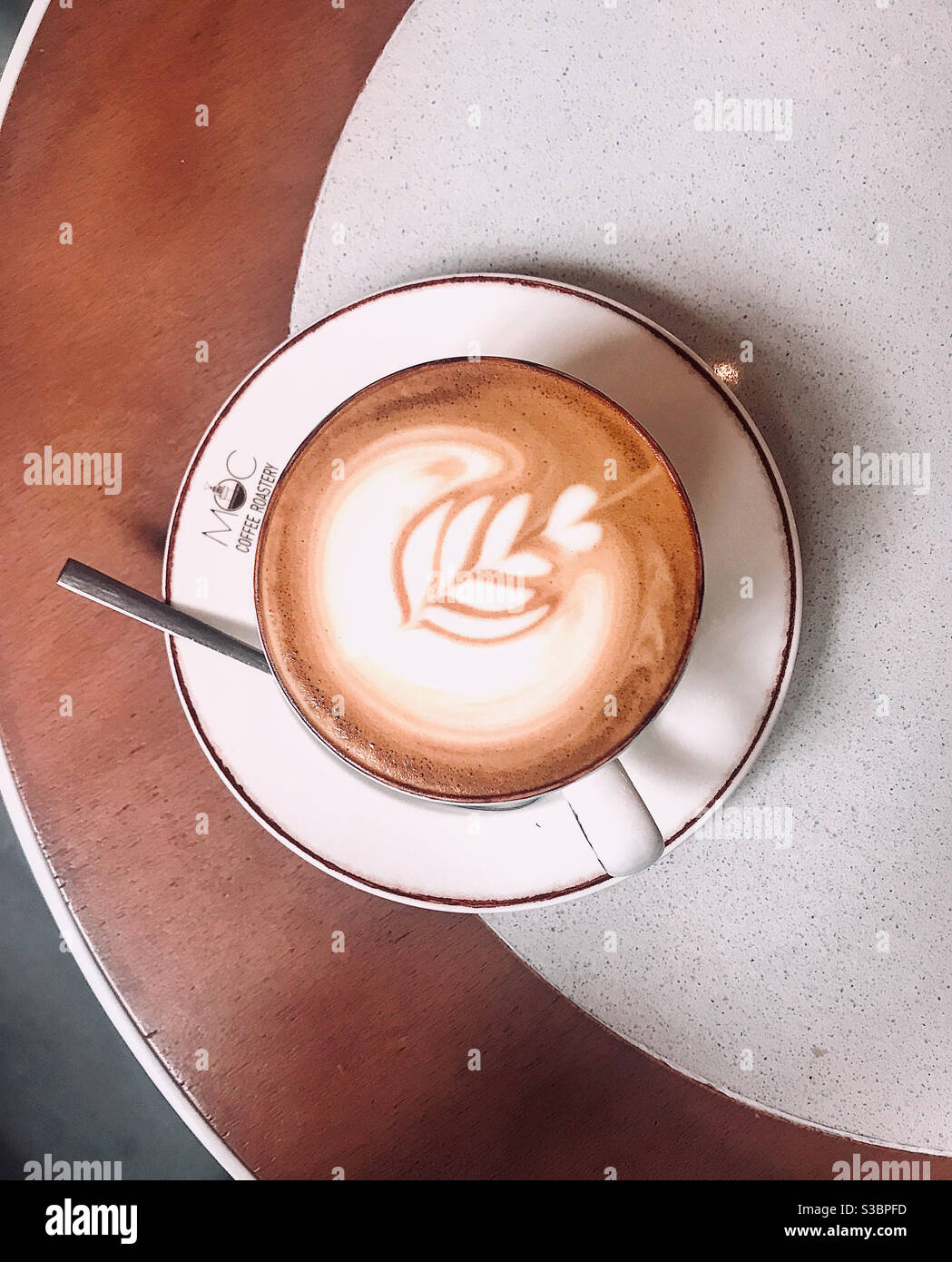 Morning Cappuccino, Istanbul Stock Photo