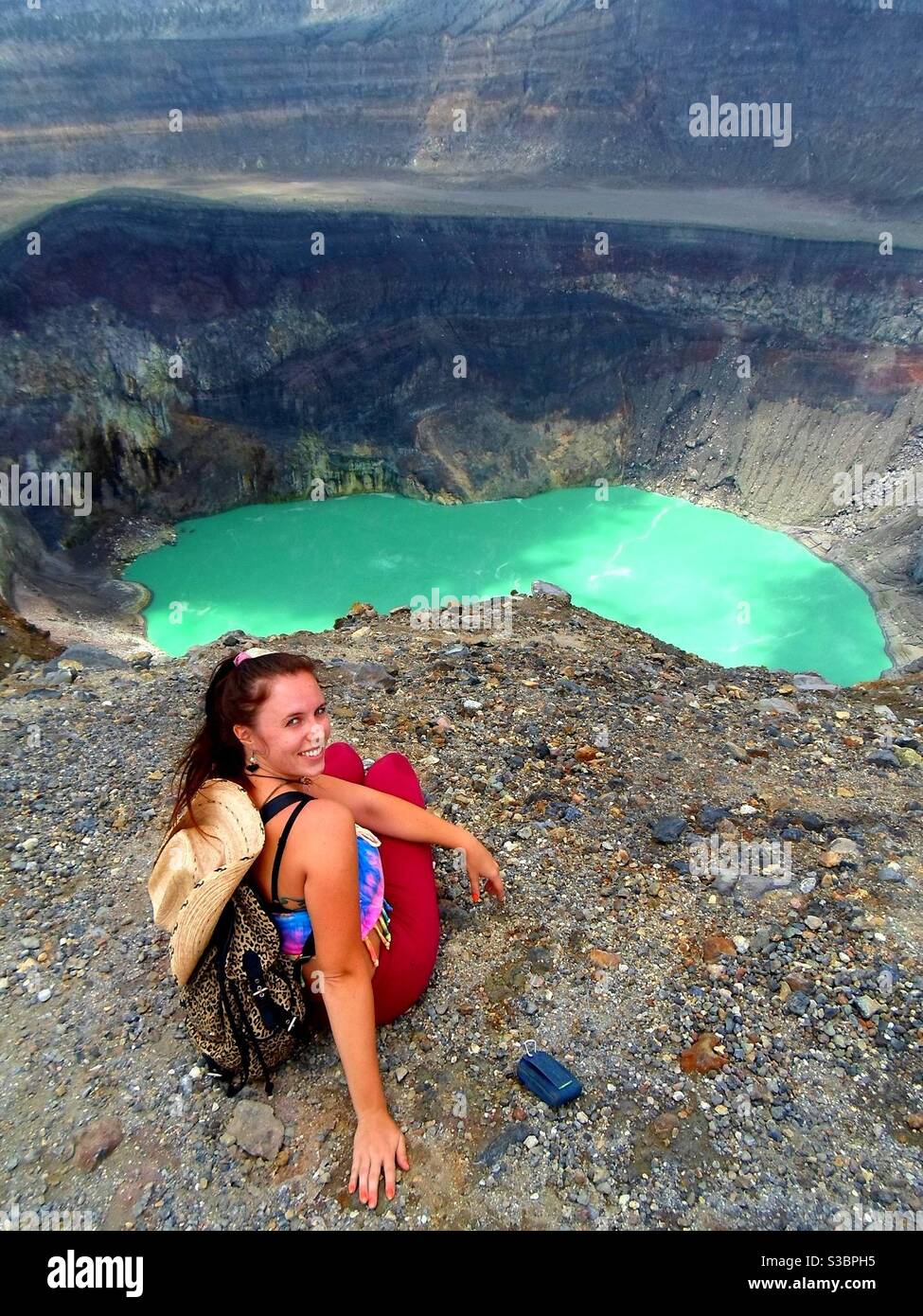 View from the top of Santa Ana volcano in El Salvador, Central America