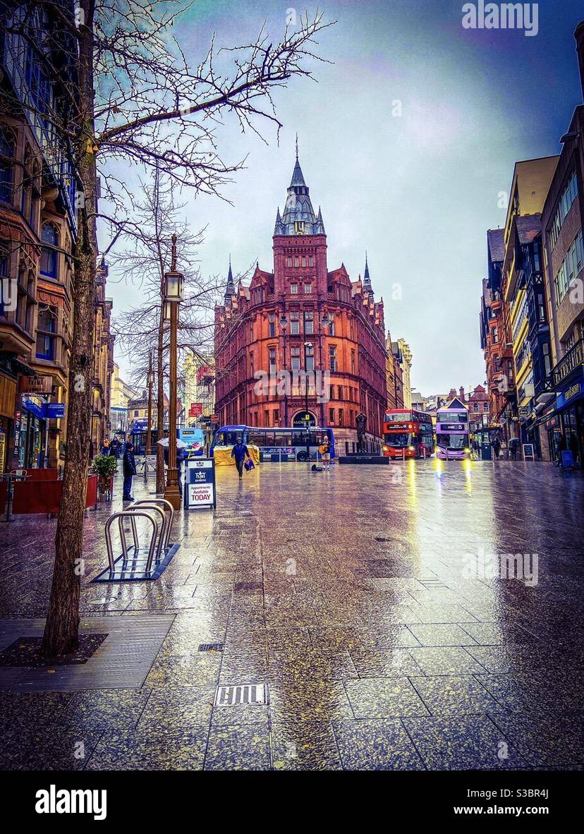 Nottingham city - Smartphone Captured Stock Image