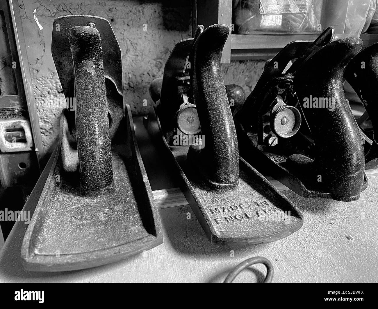 Old woodworking tools - Smartphone Captured Stock Image