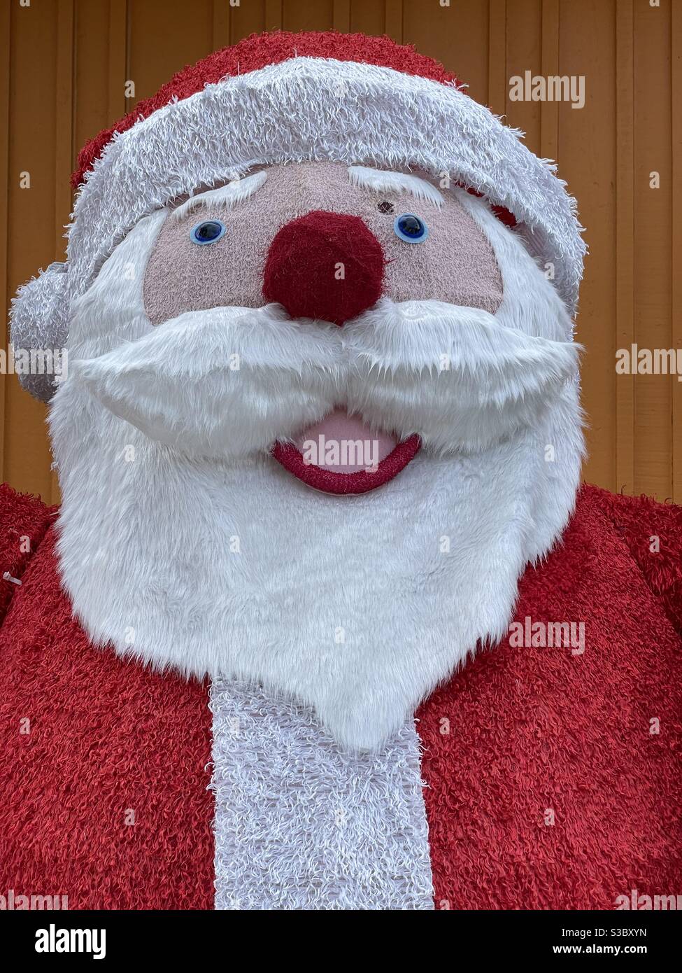Face of Santa Claus decoration - Smartphone Captured Stock Image