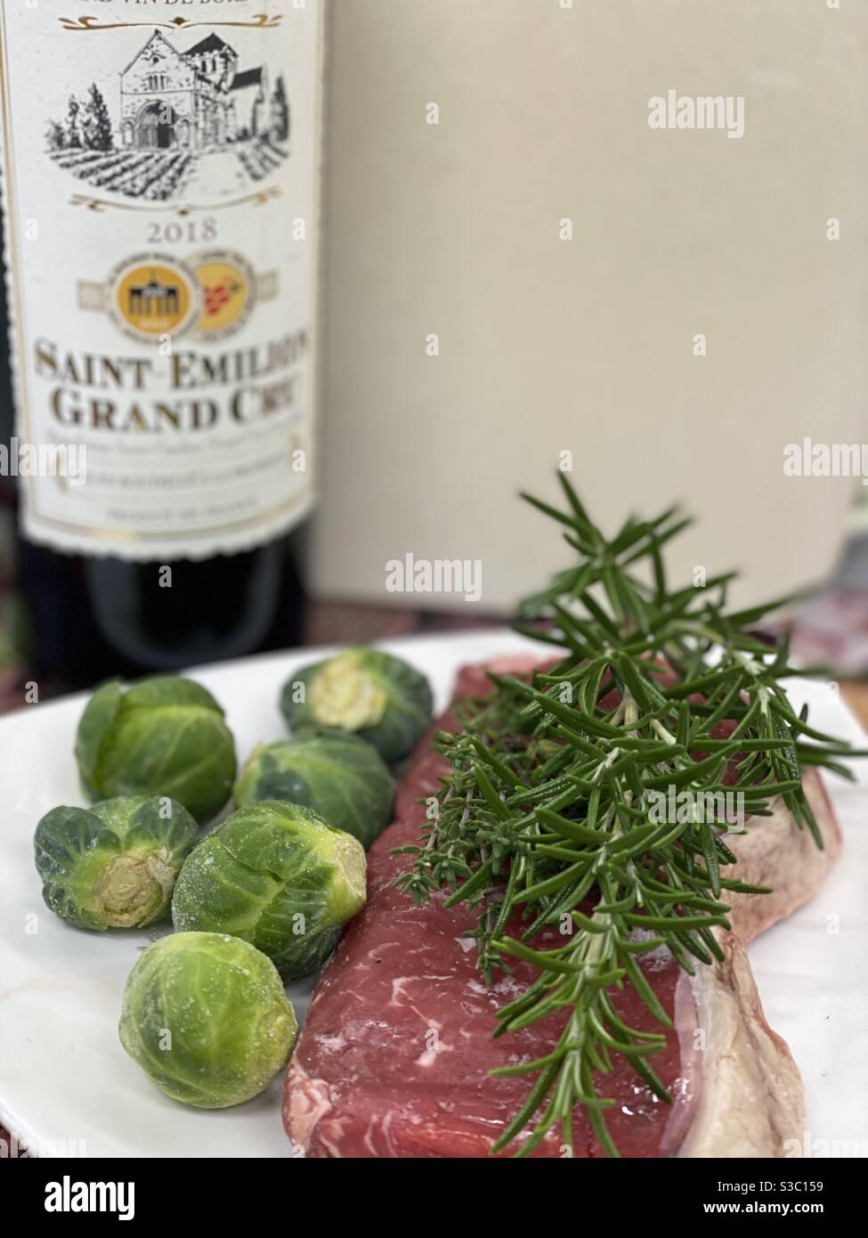 Christmas Dinner for one - Smartphone Captured Stock Image