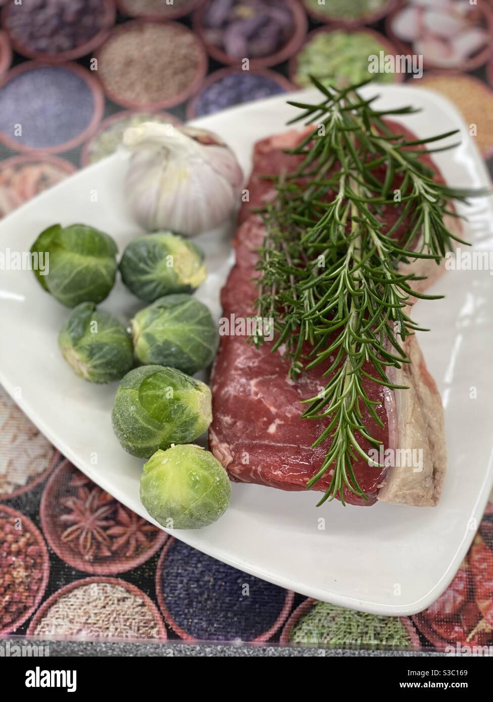 Christmas Lunch for One - Smartphone Captured Stock Image