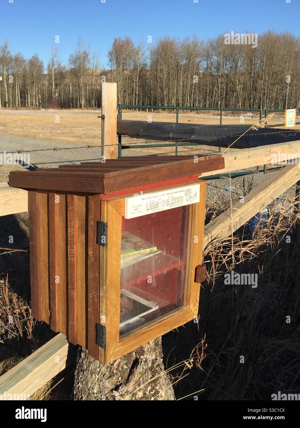 Little Free Library in the country - Smartphone Captured Stock Image