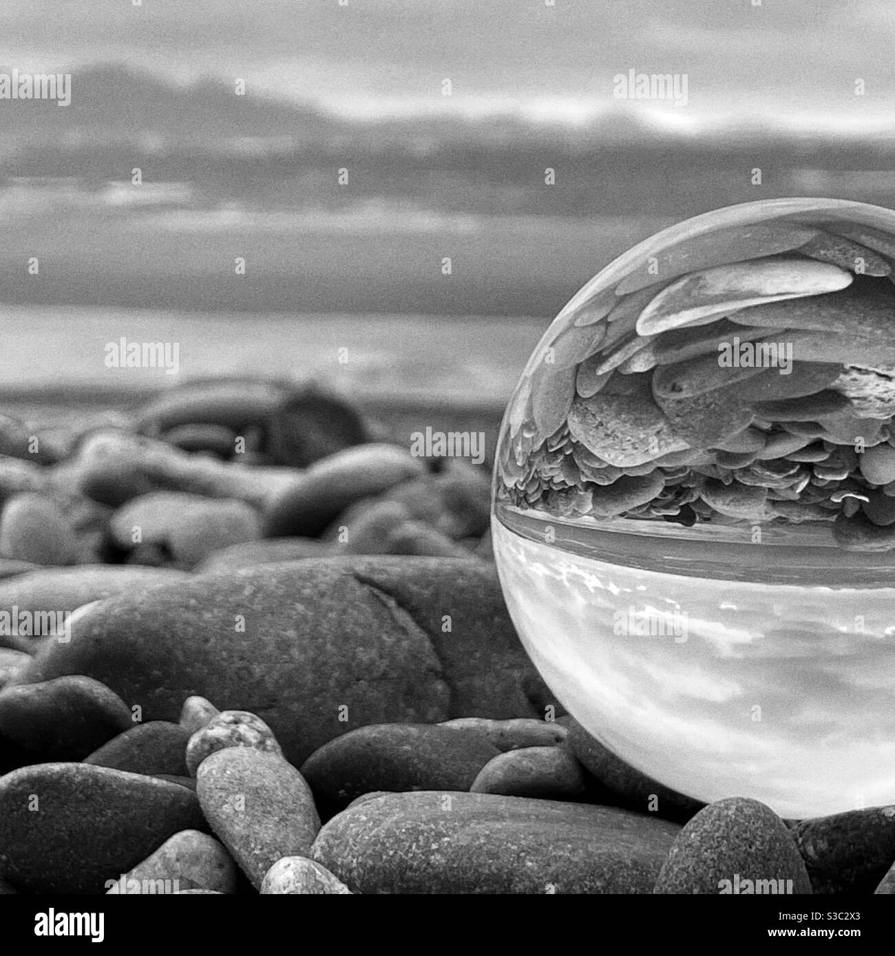 Glass ball beach Stock Photo Alamy