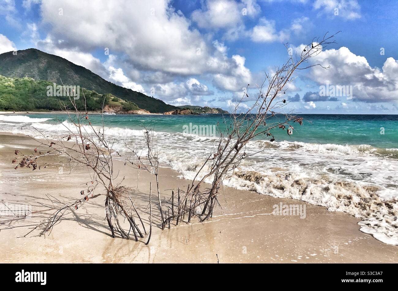 Rendezvous Bay Beach Antigua Stock Photo Alamy