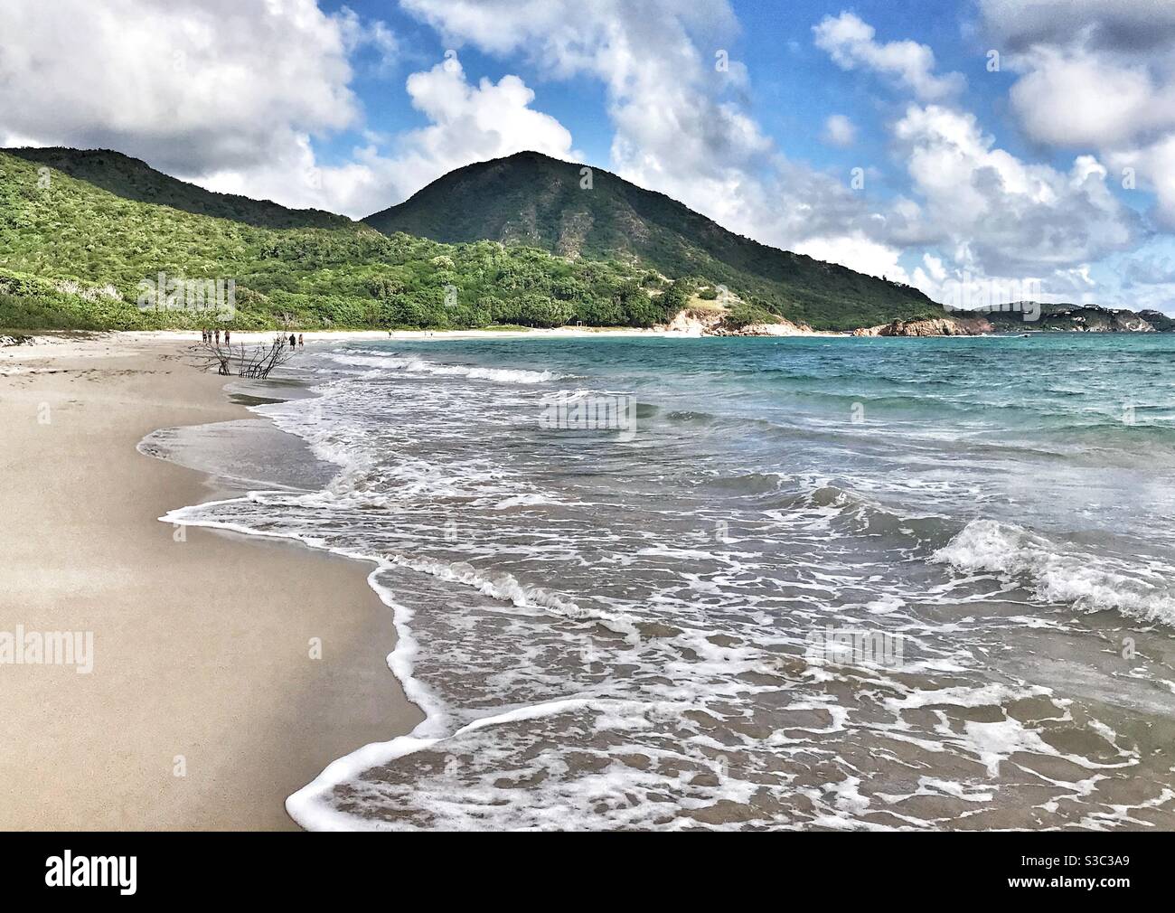 Rendezvous Bay Beach In Antigua Stock Photo Alamy