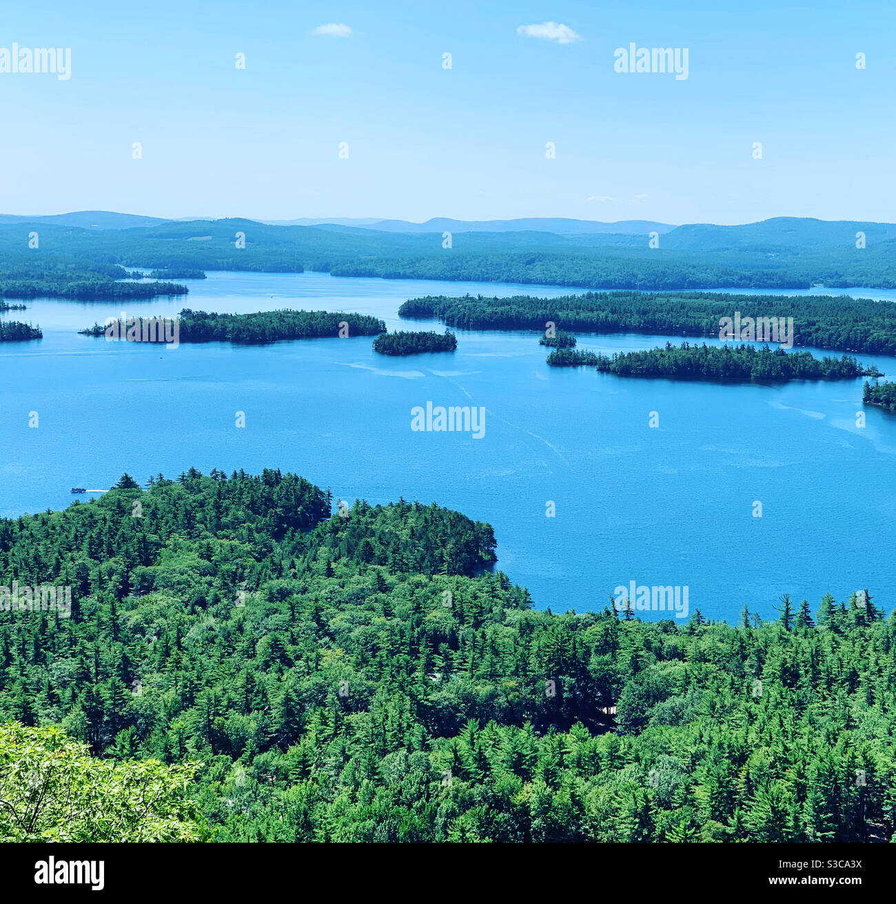 A view of Squam Lake from West Rattlesnake Mountain, Holderness, New