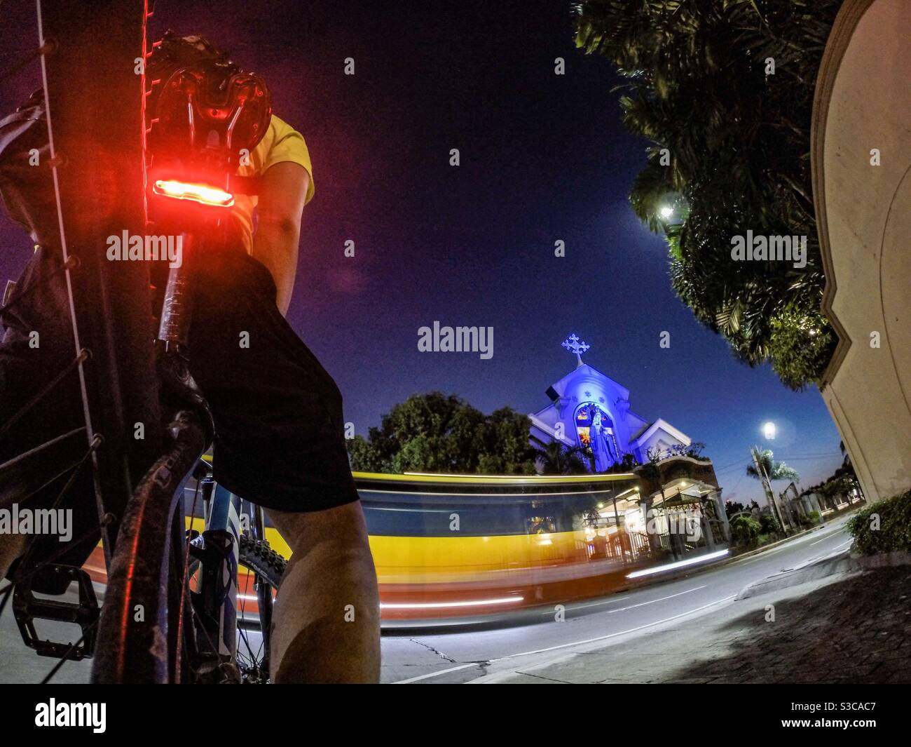 Evening bike ride Stock Photo Alamy