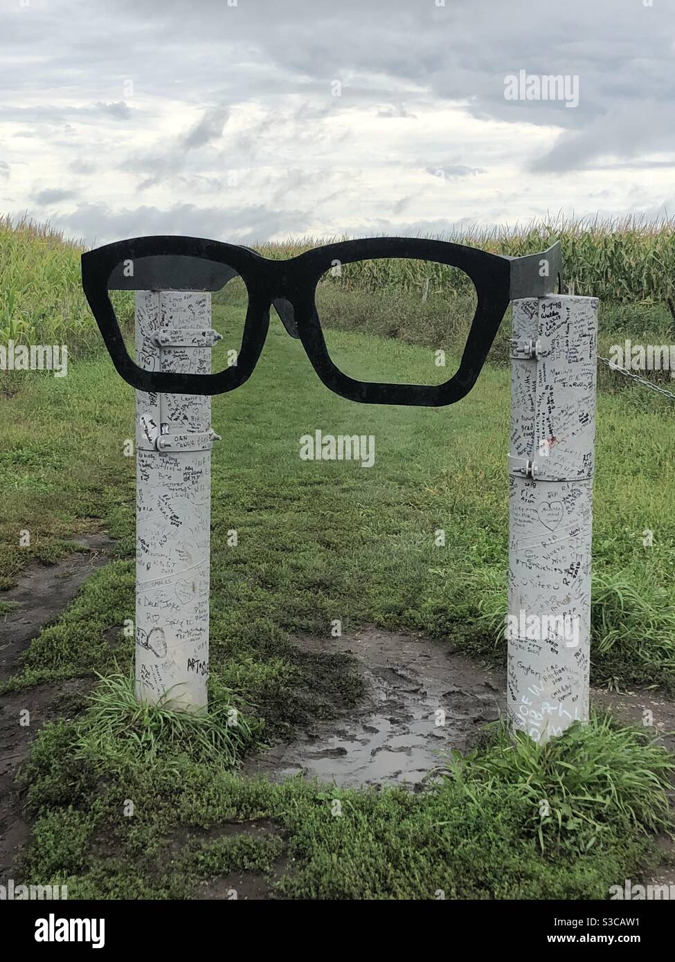 Buddy Holly crash site Stock Photo Alamy