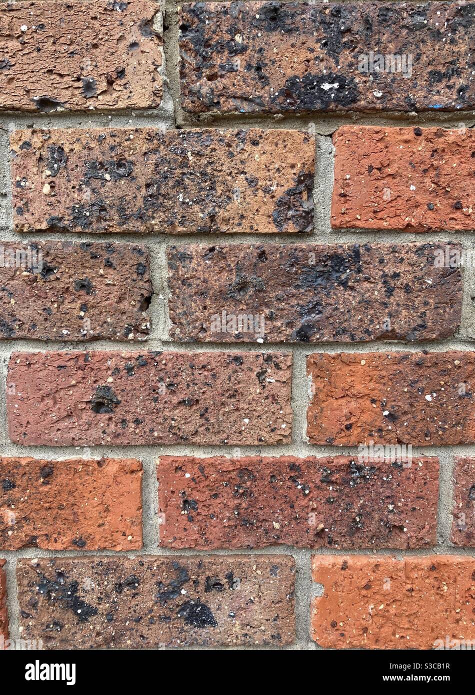 Brick wall, texture, portrait - Smartphone Captured Stock Image