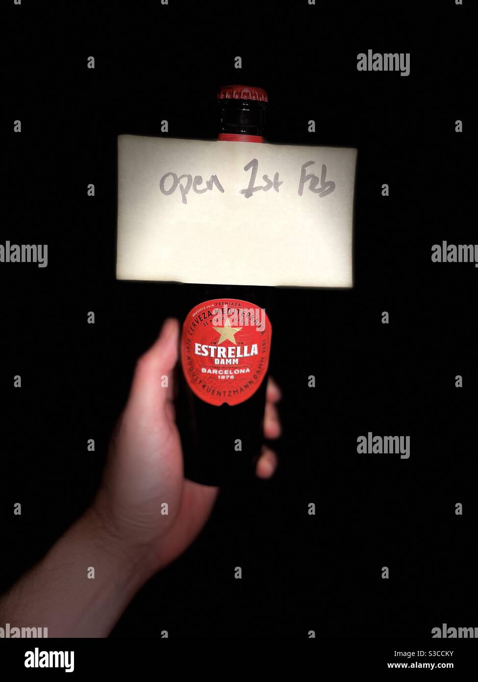 Dry January - Smartphone Captured Stock Image