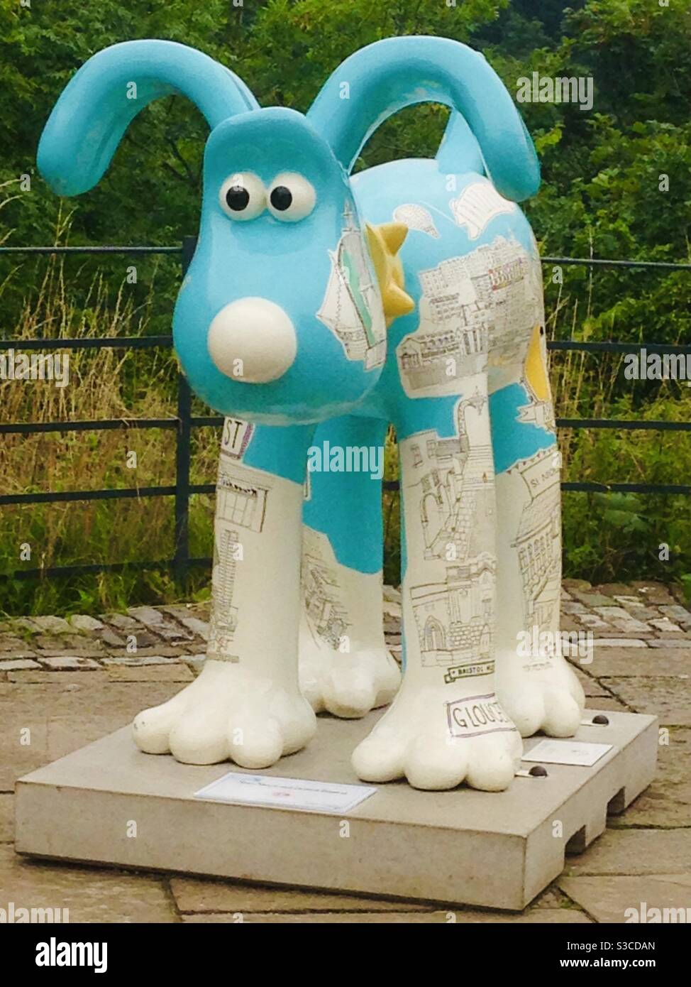 Bristol Gromit Trail - Wallace and Gromit statue Stock Photo