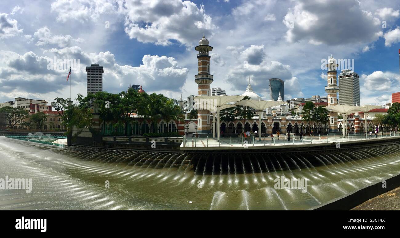 Masjid Jamek mosque Kuala Lumpur Stock Photo