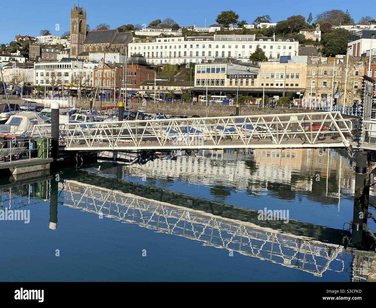 Double Vision Or A Silhouette Of This Majestic Harbour. Stock Photo