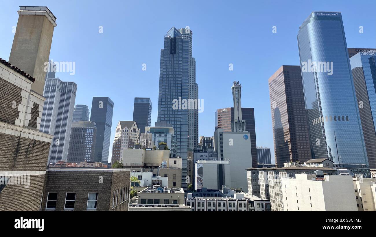 High Angle Wide Shot Dodger Stadium With Downtown Skyline In Background  Dusk Los Angeles California High-Res Stock Video Footage - Getty Images