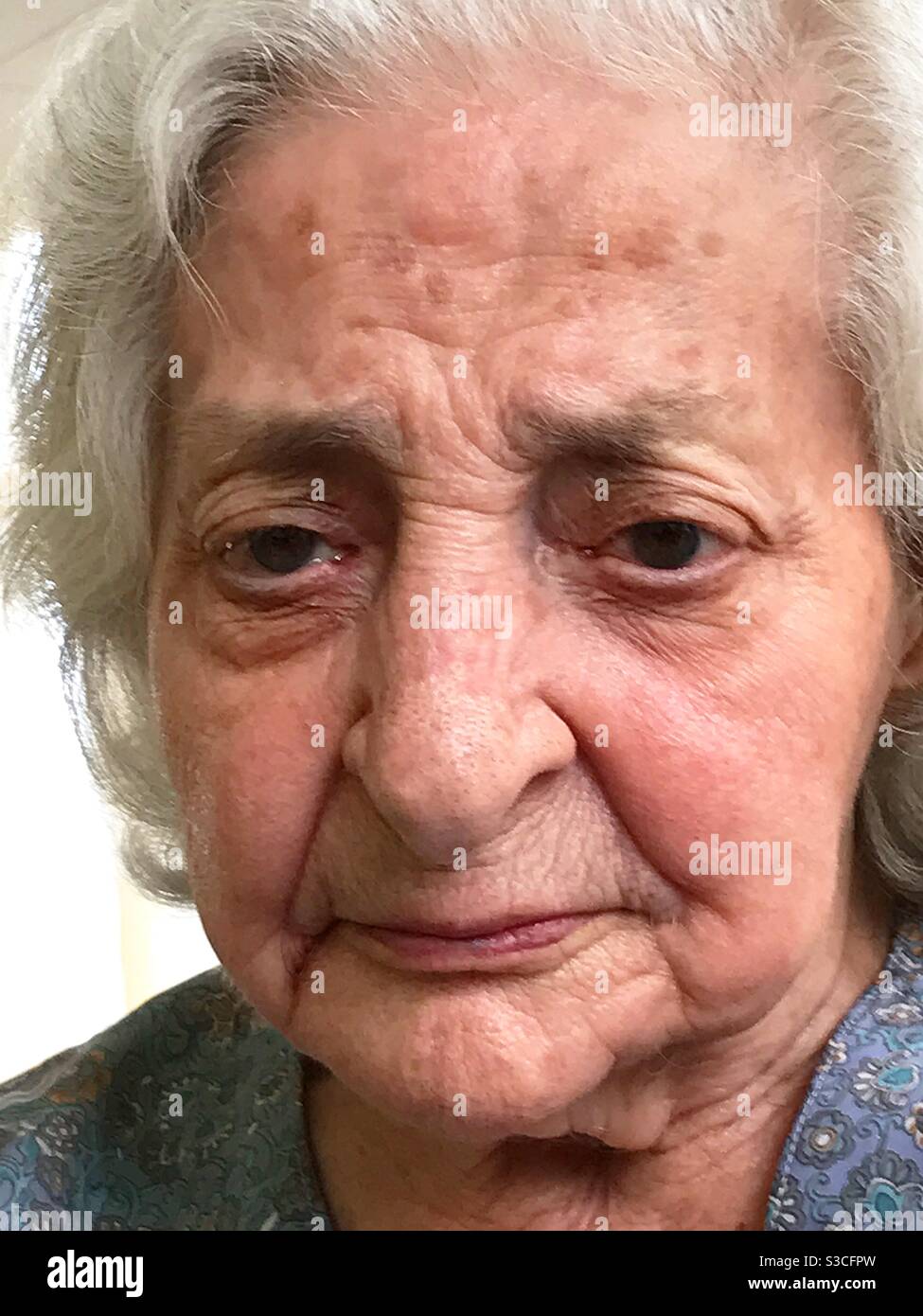 Old lady - Smartphone Captured Stock Image