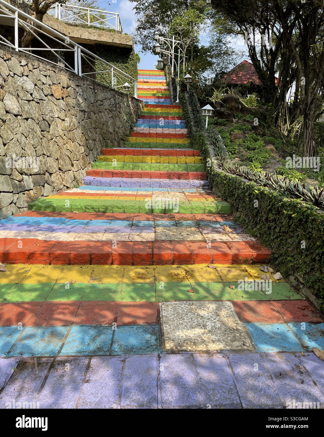 color ladder - Smartphone Captured Stock Image