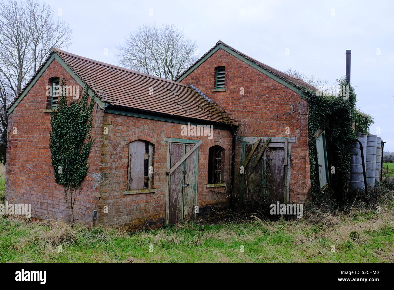 Old pump house Cocklake, Somerset Stock Photo Alamy