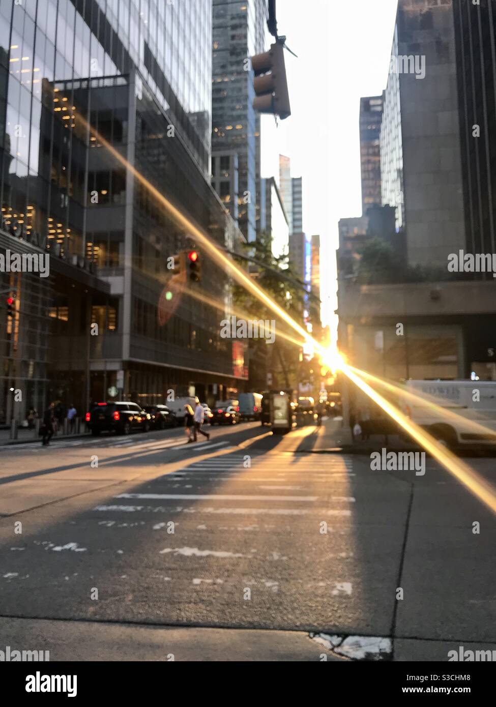 Walking in New York City Stock Photo Alamy
