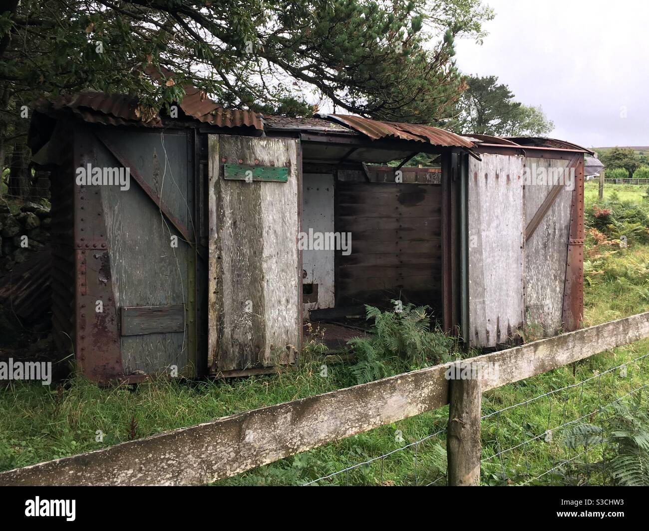 Empty old barn - Smartphone Captured Stock Image
