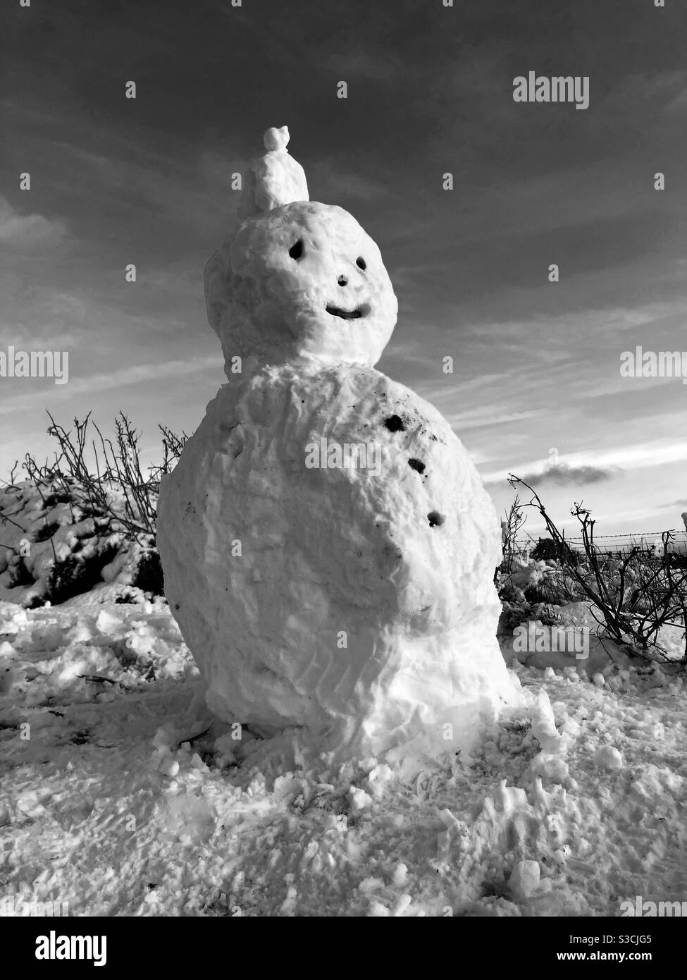 Snow man Stock Photo