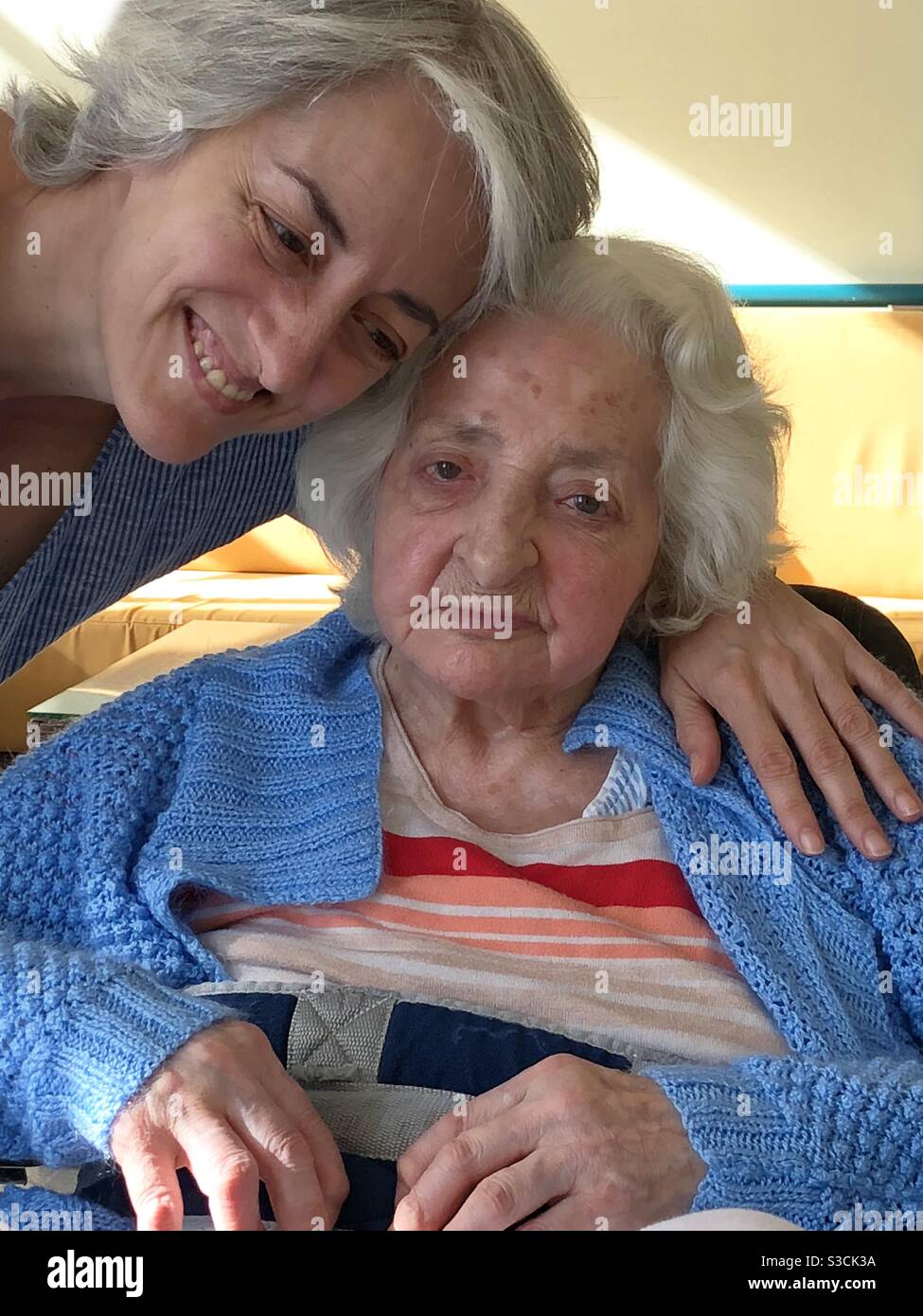 Mother and daughter - Smartphone Captured Stock Image