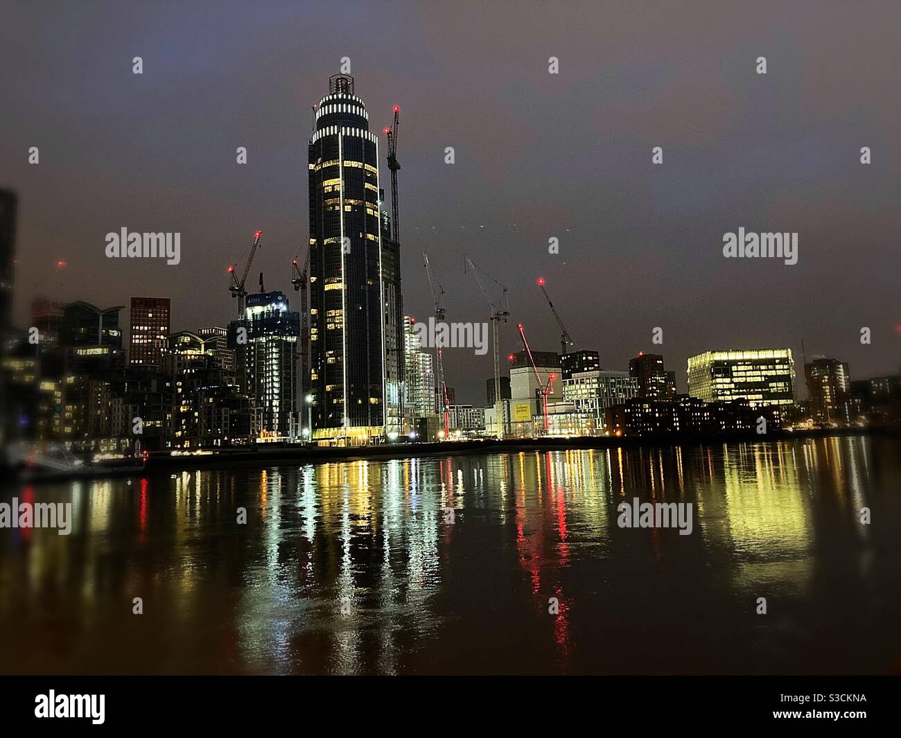 The view from Vauxhall Bridge, London, England Stock Photo
